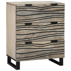 Vitrina Blanco 60 x 33.5 x 75 cm Madera maciza de Mango