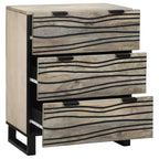 Vitrina Blanco 60 x 33.5 x 75 cm Madera maciza de Mango
