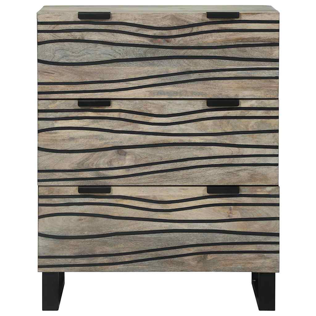 Vitrina Blanco 60 x 33.5 x 75 cm Madera maciza de Mango