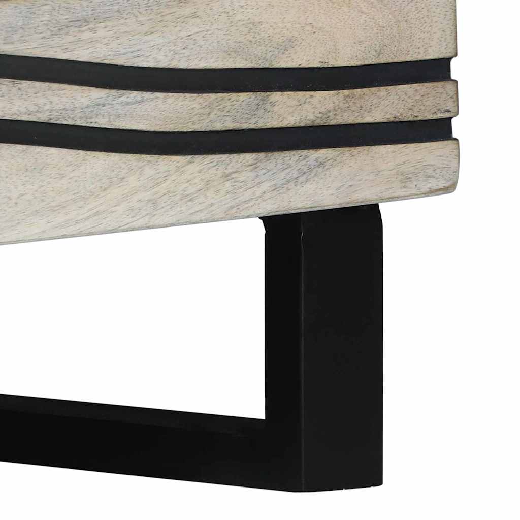Mesa de centro Blanco 80 x 50 x 40 cm Madera de ingeniería