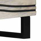 Mesa de centro Blanco 80 x 50 x 40 cm Madera de ingeniería