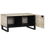 Mesa de centro Blanco 80 x 50 x 40 cm Madera de ingeniería