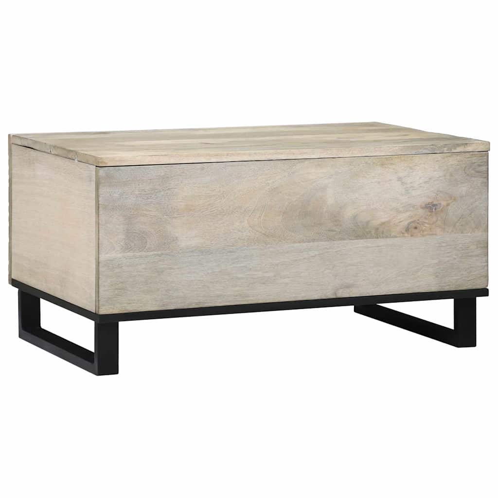 Mesa de centro Blanco 80 x 50 x 40 cm Madera de ingeniería