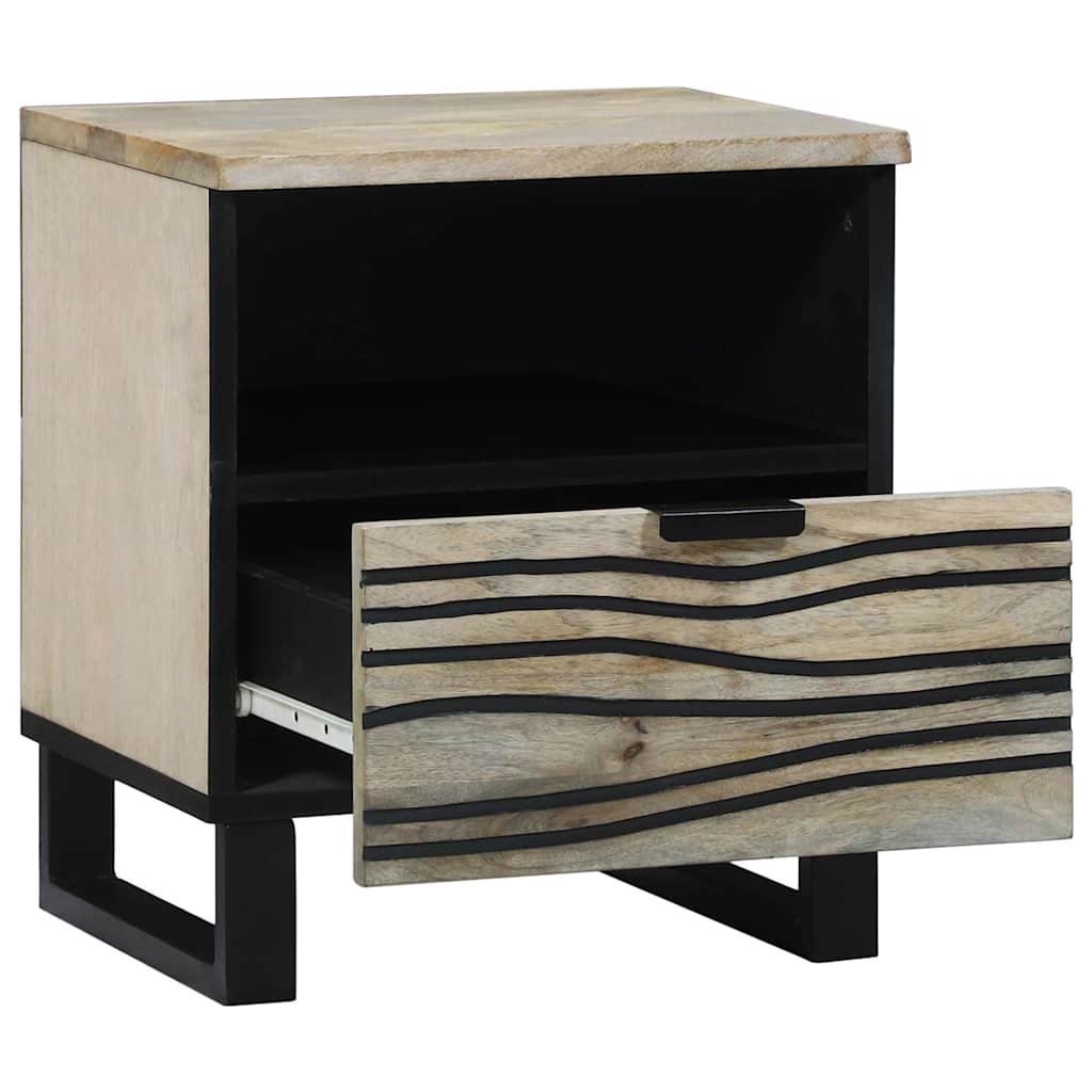Mesa de noche 2 pcs Blanco 40 x 33 x 46 cm Madera de ingeniería