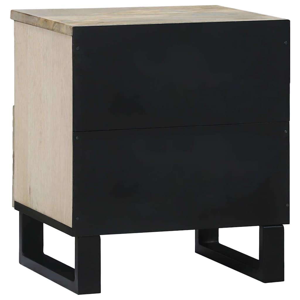 Mesa de noche 2 pcs Blanco 40 x 33 x 46 cm Madera de ingeniería