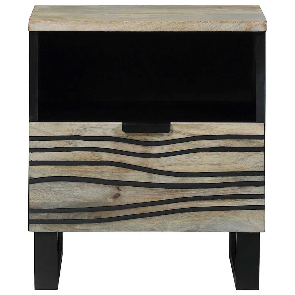 Mesa de noche 2 pcs Blanco 40 x 33 x 46 cm Madera de ingeniería