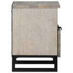 Mesa de noche 2 pcs Blanco 40 x 33 x 46 cm Madera de ingeniería