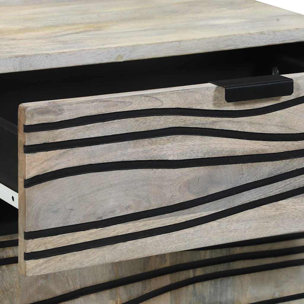Mesa de noche Blanco 50 x 33 x 60 cm Madera de ingeniería