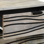 Mesa de noche Blanco 50 x 33 x 60 cm Madera de ingeniería