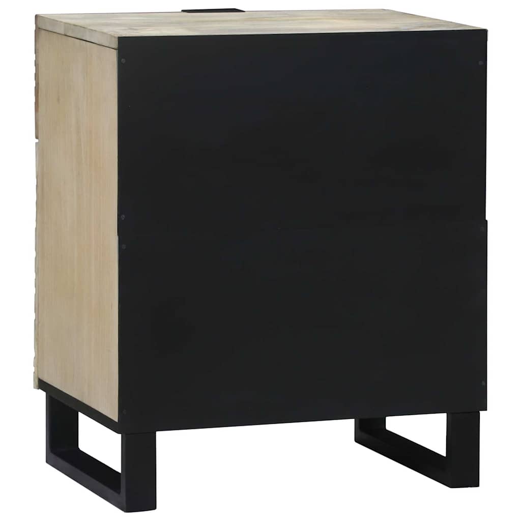 Mesa de noche Blanco 50 x 33 x 60 cm Madera de ingeniería