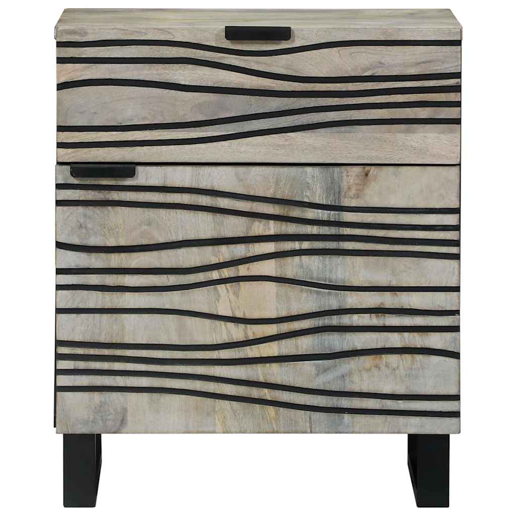 Mesa de noche Blanco 50 x 33 x 60 cm Madera de ingeniería