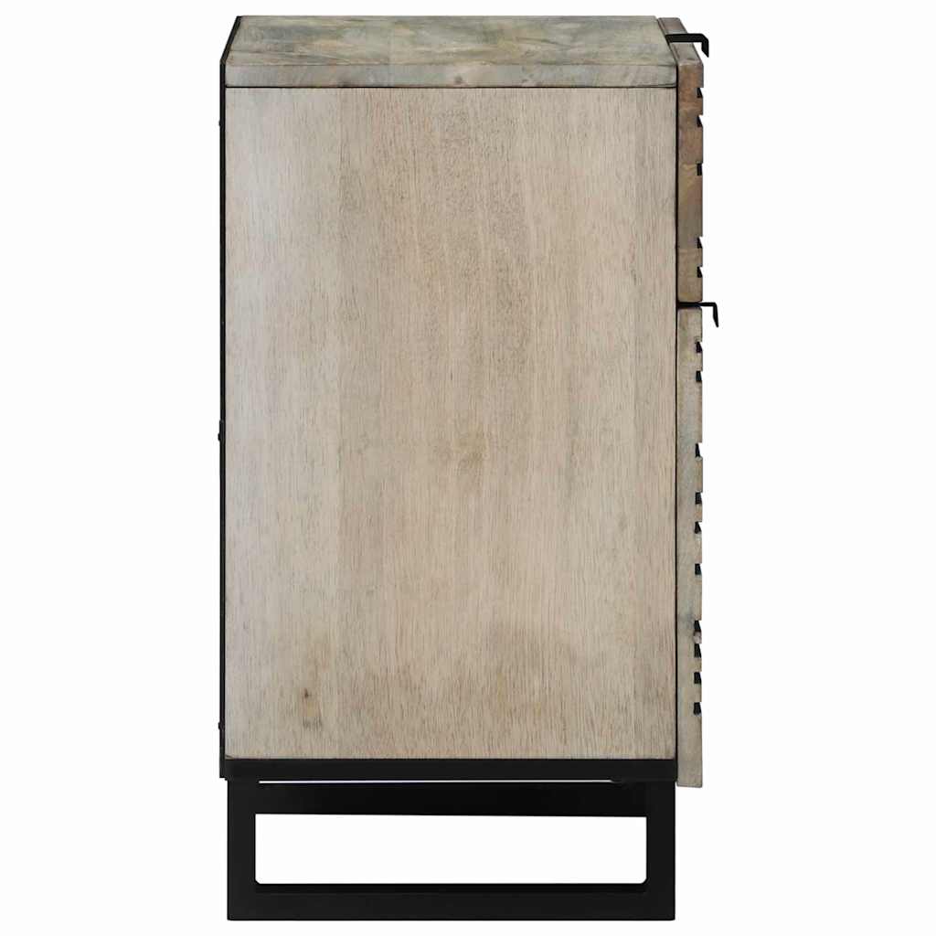 Mesa de noche Blanco 50 x 33 x 60 cm Madera de ingeniería