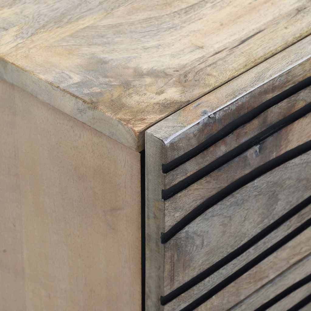 Mesa de noche Blanco 50 x 33 x 62 cm Madera de ingeniería