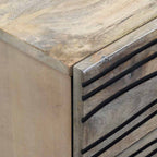 Mesa de noche Blanco 50 x 33 x 62 cm Madera de ingeniería