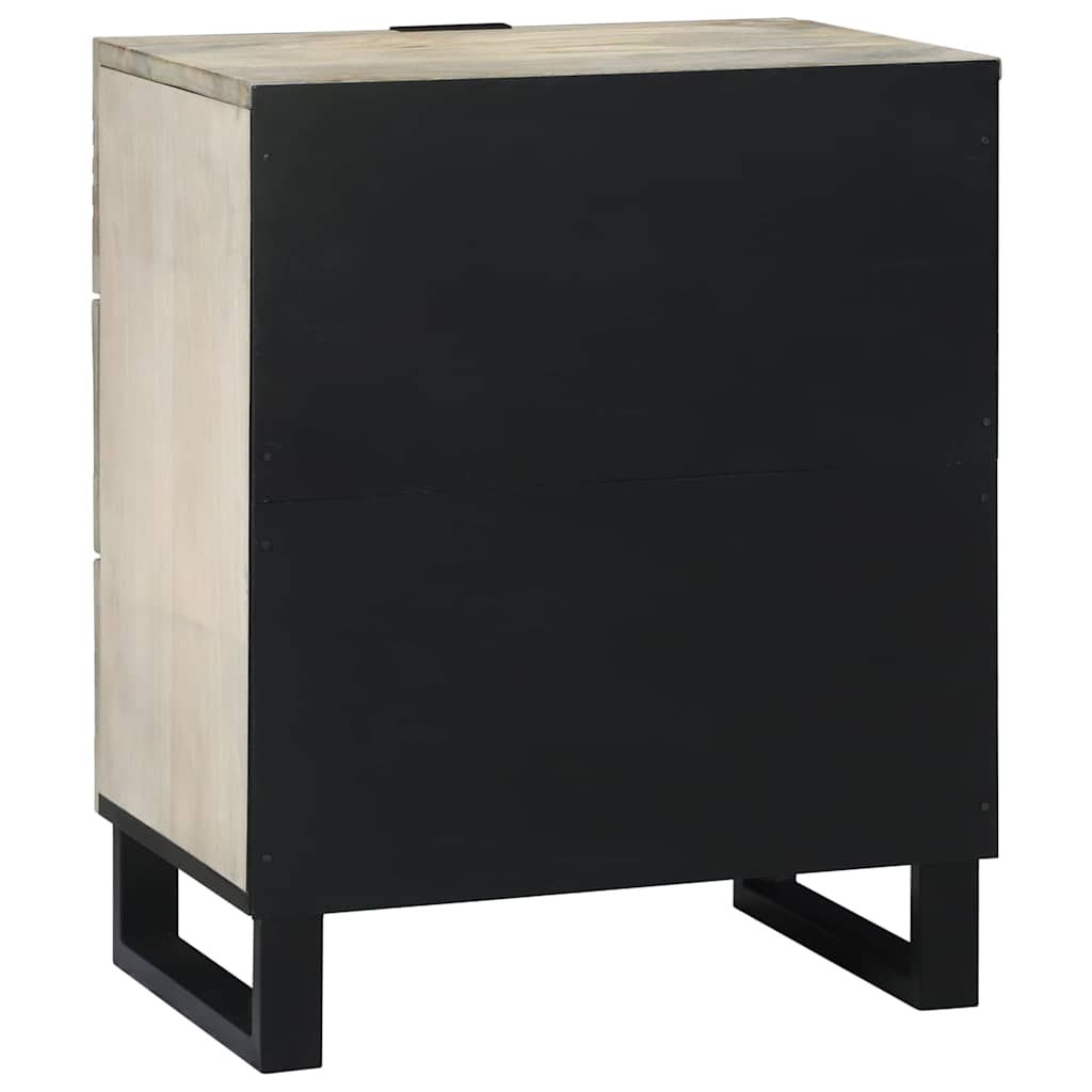 Mesa de noche Blanco 50 x 33 x 62 cm Madera de ingeniería
