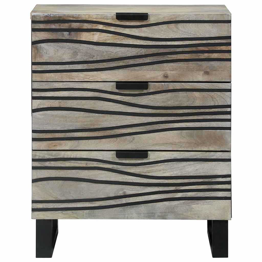 Mesa de noche Blanco 50 x 33 x 62 cm Madera de ingeniería
