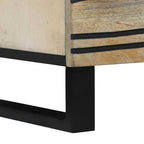 Mesa de noche Blanco 50 x 33 x 62 cm Madera de ingeniería