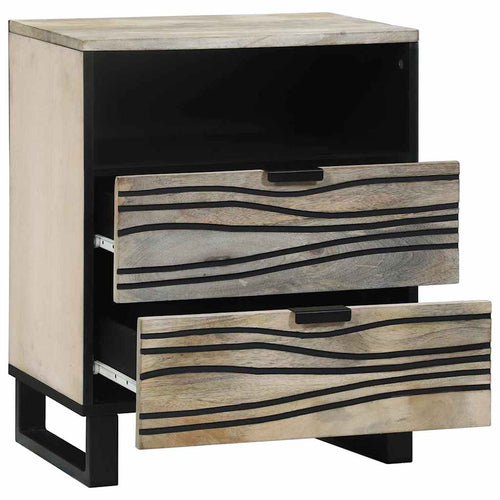 Nightstand White 50 x 33 x 62 cm Engineered wood