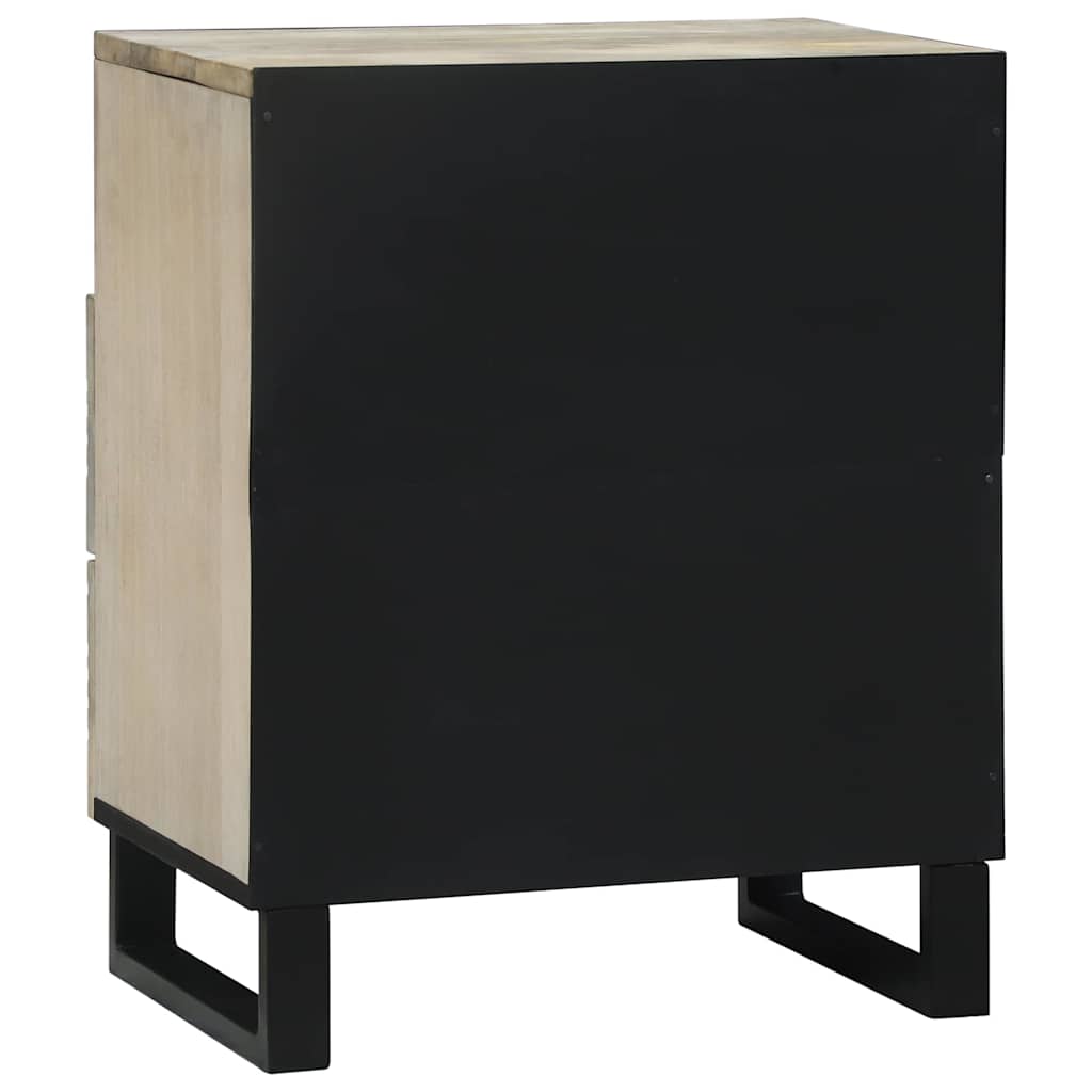 Mesa de noche Blanco 50 x 33 x 62 cm Madera de ingeniería