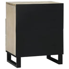 Mesa de noche Blanco 50 x 33 x 62 cm Madera de ingeniería