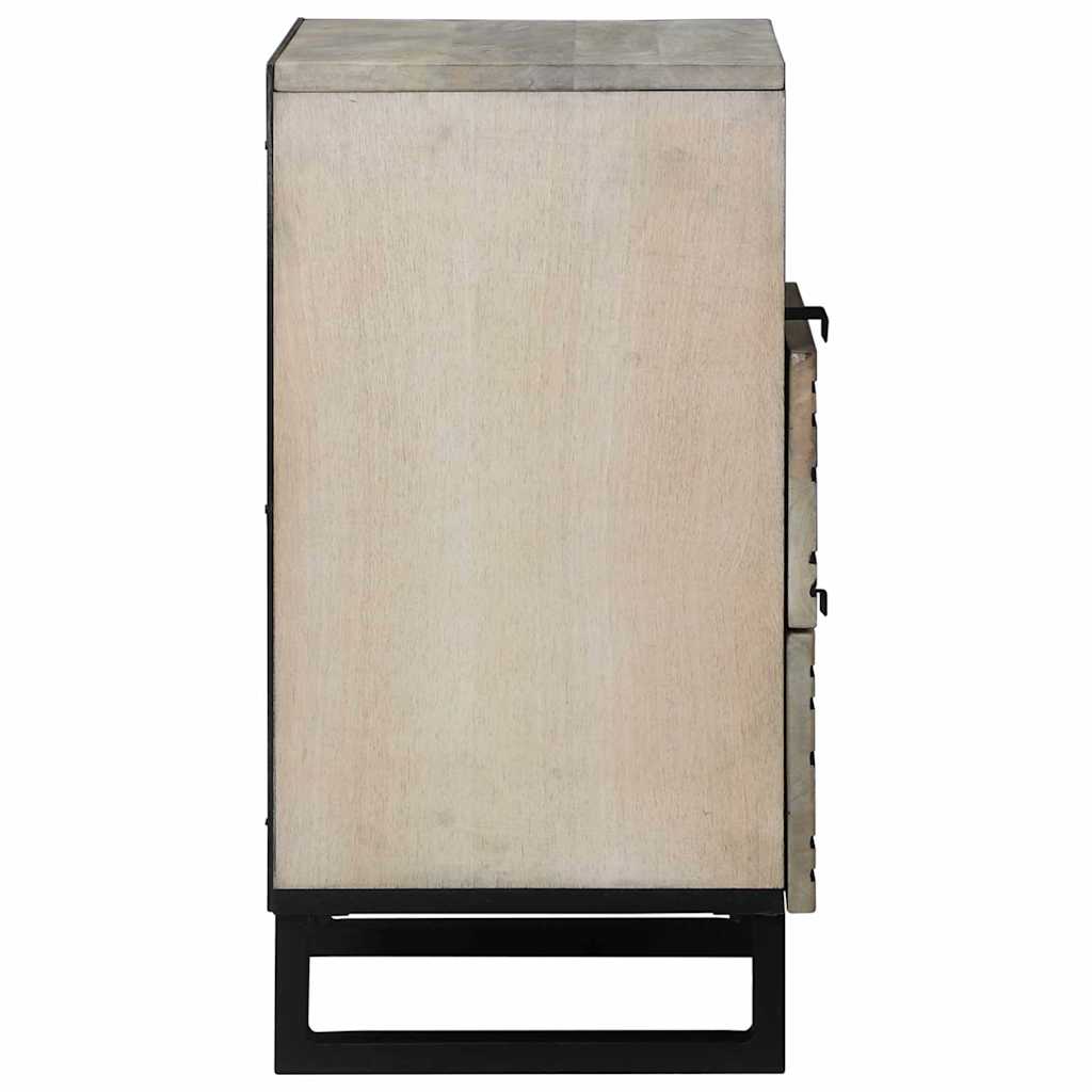 Mesa de noche Blanco 50 x 33 x 62 cm Madera de ingeniería
