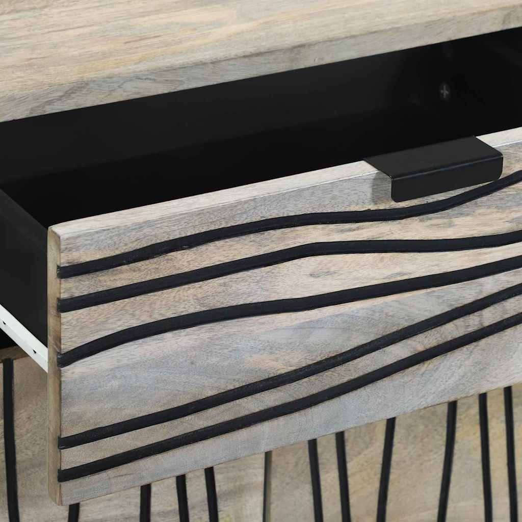 Mesa de noche Blanco 50 x 33 x 60 cm Madera de ingeniería