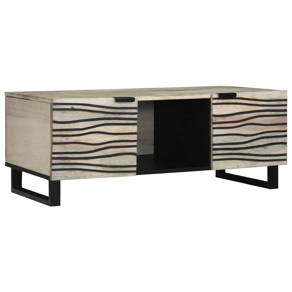 Mesa de centro Blanco 100 x 54 x 40 cm Madera de ingeniería