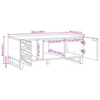 Mesa de centro Blanco 100 x 54 x 40 cm Madera de ingeniería