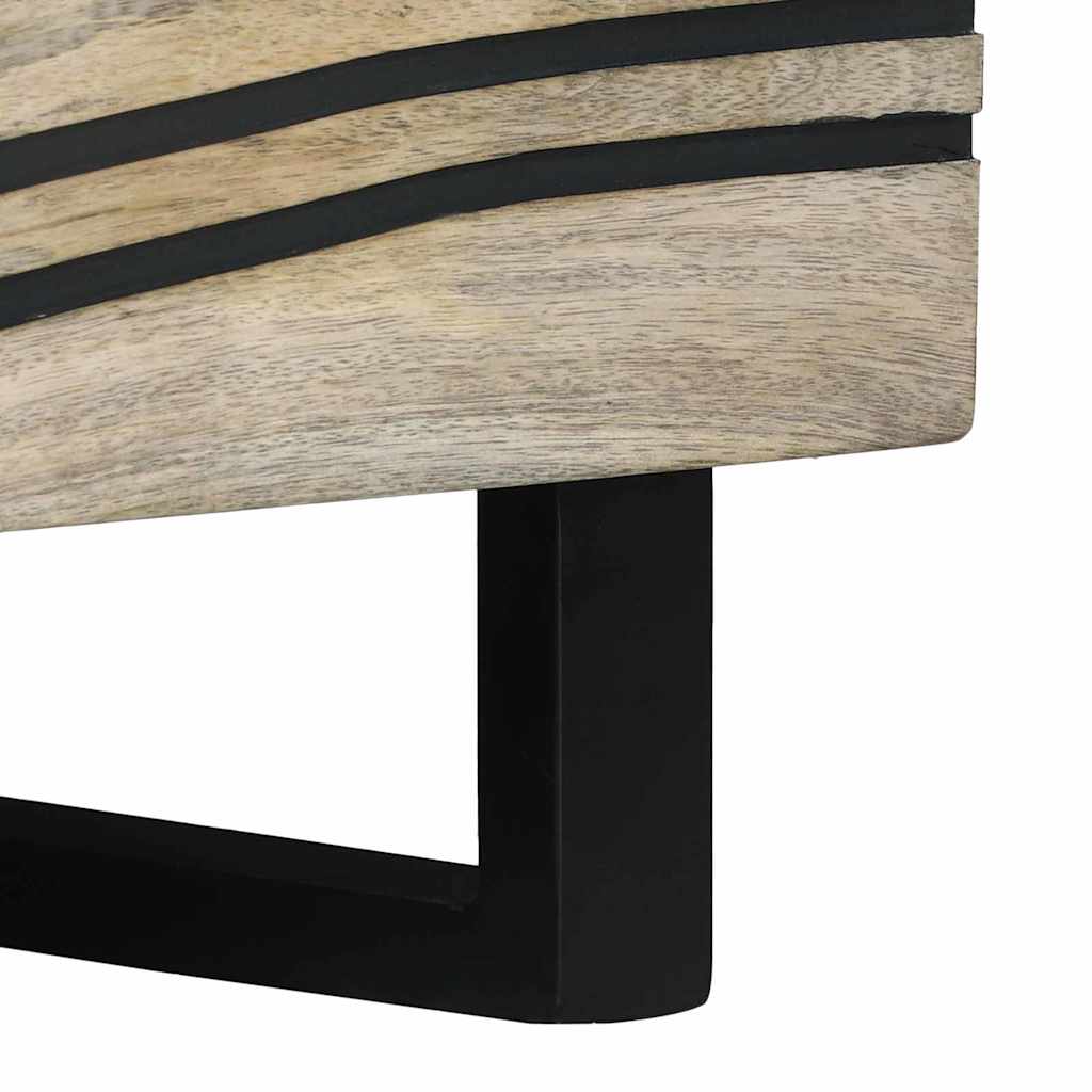 Mesa de centro Blanco 80 x 54 x 40 cm Madera de ingeniería