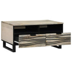 Mesa de centro Blanco 80 x 54 x 40 cm Madera de ingeniería