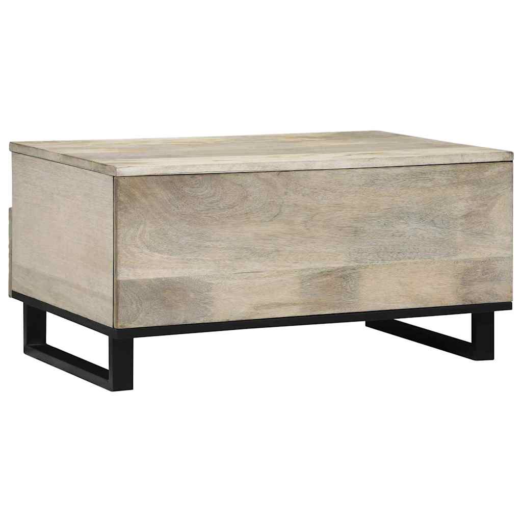 Mesa de centro Blanco 80 x 54 x 40 cm Madera de ingeniería