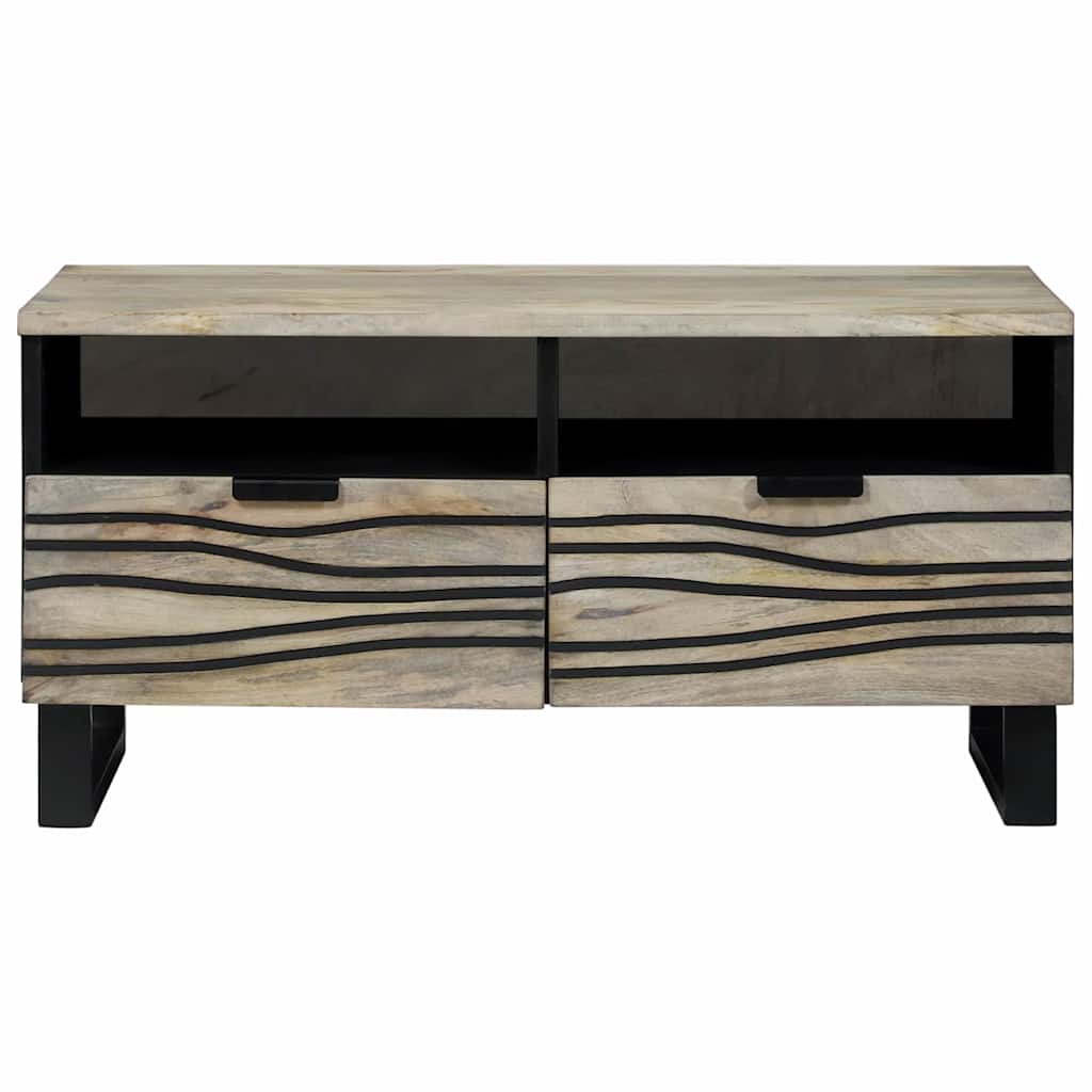 Mesa de centro Blanco 80 x 54 x 40 cm Madera de ingeniería