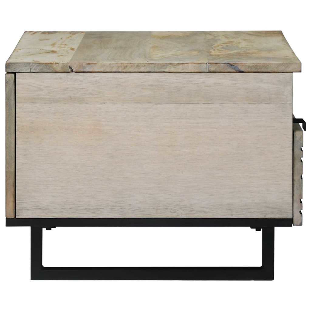 Mesa de centro Blanco 80 x 54 x 40 cm Madera de ingeniería