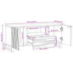 Unidades de TV con cajón 105 x 33 x 46 cm Madera contrachapada