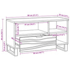 Unidades de TV con cajón 80 x 33 x 46 cm Madera contrachapada