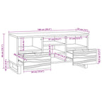 Unidades de TV con cajón 100 x 33 x 46 cm Madera contrachapada