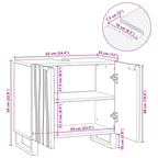 Gabinete de Lavabo para Baño con estante 62 x 33 x 58 cm