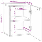 Gabinete de Lavabo para Baño con estante 38 x 33,5 x 48 cm