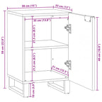 Gabinete de Lavabo para Baño con estante 38 x 33,5 x 58 cm