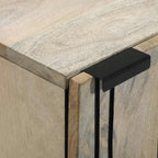 Aparador Blanco 40 x 33 x 75 cm madera maciza de mango