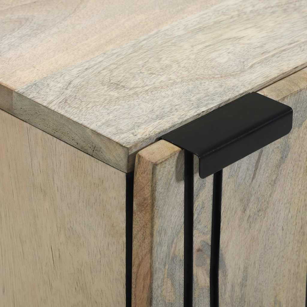 Aparador Blanco 40 x 33 x 75 cm madera maciza de mango