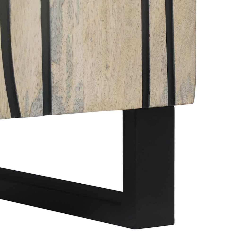 Aparador Blanco 40 x 33 x 75 cm madera maciza de mango