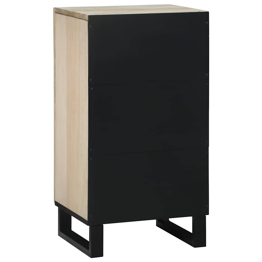 Aparador Blanco 40 x 33 x 75 cm madera maciza de mango