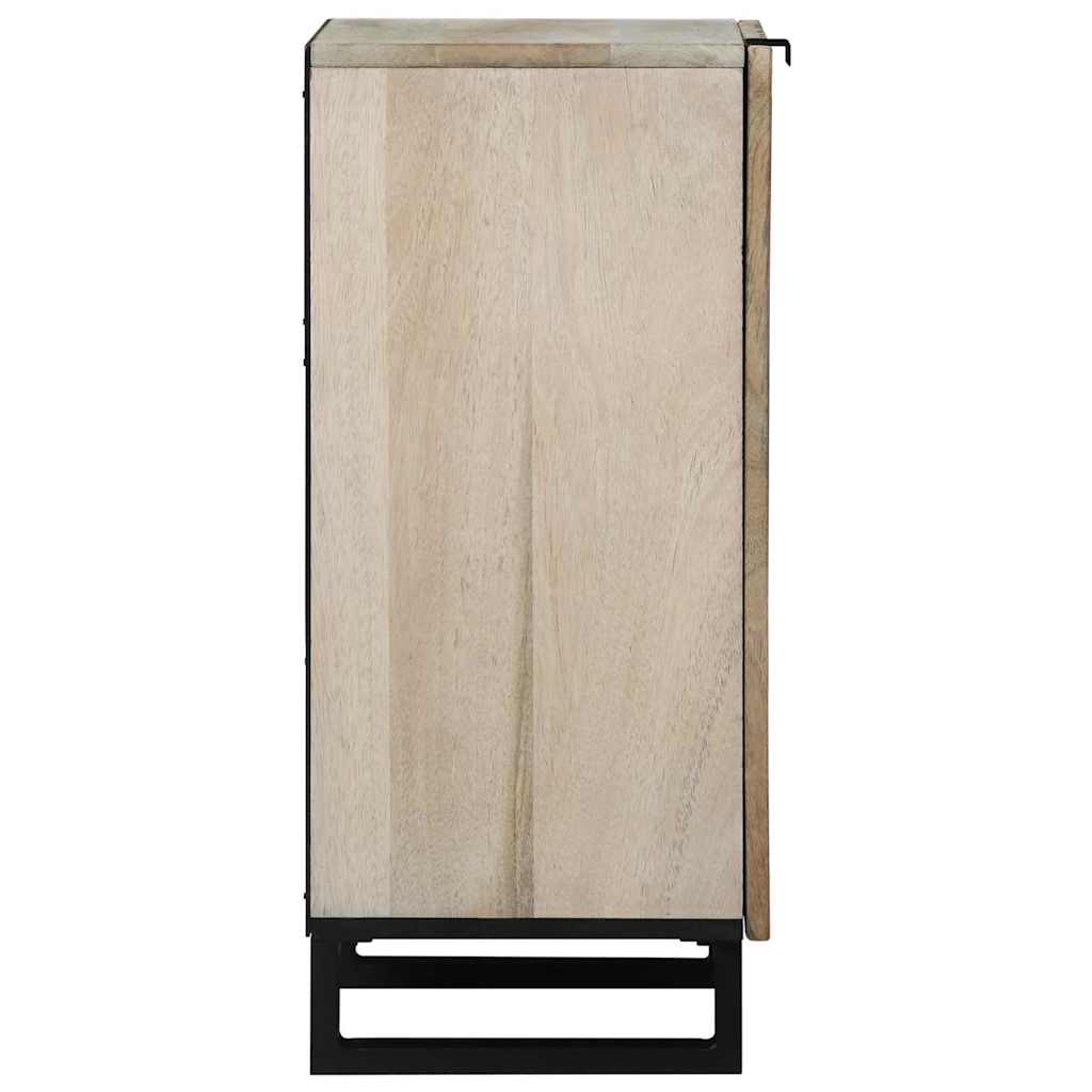 Aparador Blanco 40 x 33 x 75 cm madera maciza de mango