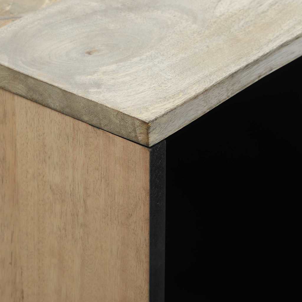 Aparador Blanco 80 x 33 x 75 cm madera maciza de mango