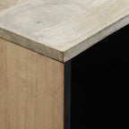 Aparador Blanco 80 x 33 x 75 cm madera maciza de mango