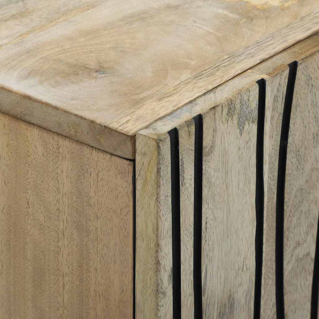 Aparador Blanco 90 x 33 x 75 cm madera maciza de mango