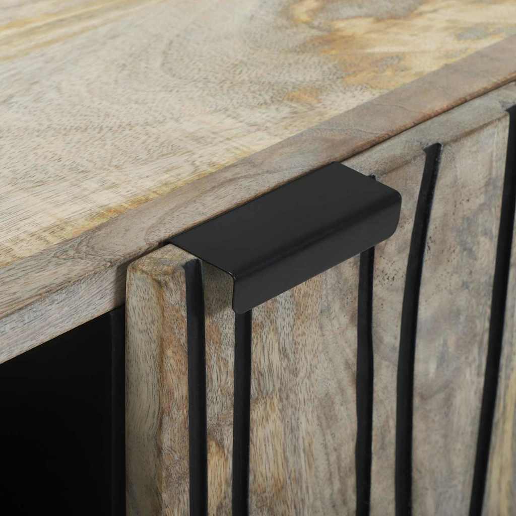 Aparador Blanco 90 x 33 x 75 cm madera maciza de mango