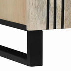 Aparador Blanco 90 x 33 x 75 cm madera maciza de mango