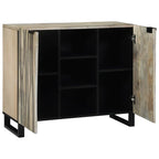 Aparador Blanco 90 x 33 x 75 cm madera maciza de mango